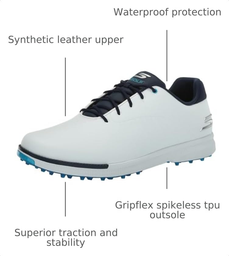 Image of Skechers Men's Tempo Waterproof Golf Shoes