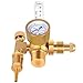 BO WELD Argon CO2 Regulator Flow Meter Gas Regulator with 6.8ft Gas Hose for TIG MIG Welder