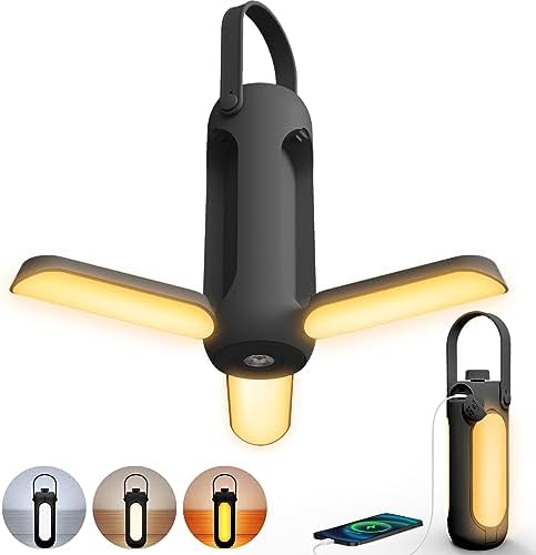 Lampe de Camping Rechargeable, 10000mAh LED Lanterne Camping avec...