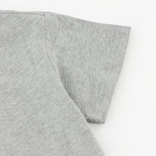 Toddler Baby Boy Girl Short Sleeve Crew Neck T Shirt Pullover Kids Loose Short Sleeve for 2-8 Years3