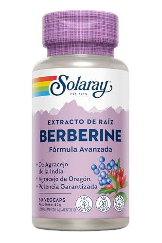 Solaray Berberine | Fórmula avanzada | Berberina | cápsulas, 60 VegCaps