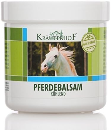 Kräuterhof Horse Balm Cools and Vitalises Precious Herbal Extracts from Horse Chestnut Arnica Rosemary and Mint Oil 250 ml Tub Sealed with Aluminum Foil by Asam