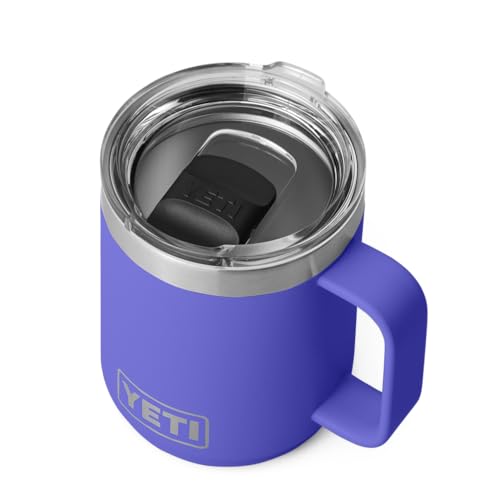 YETI Rambler Mug, Vacuum Insulated Stainless Steel Stackable Mug with Magslider Lid, Ultramarine Violet, 10 oz (295 ml)