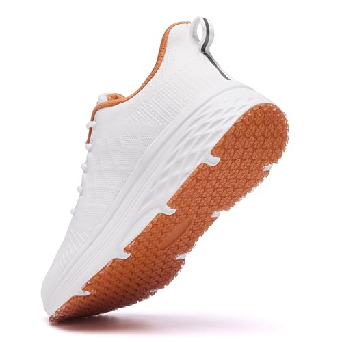 Image of AVW Womens Non Slip Work Shoes Water Resistant Walking Sneakers Food Service Chef Kitchen Shoes