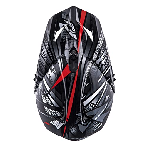 Foto von O'NEAL | Motocross-Helm | MX Enduro Motorrad | Innovative und leichte Fiberglas Außenschale, Doppel-D-Sicherheitsverschluss | F-SRS Helmet Synthy | Erwachsene | Schwarz | Größe M (57/58 cm)