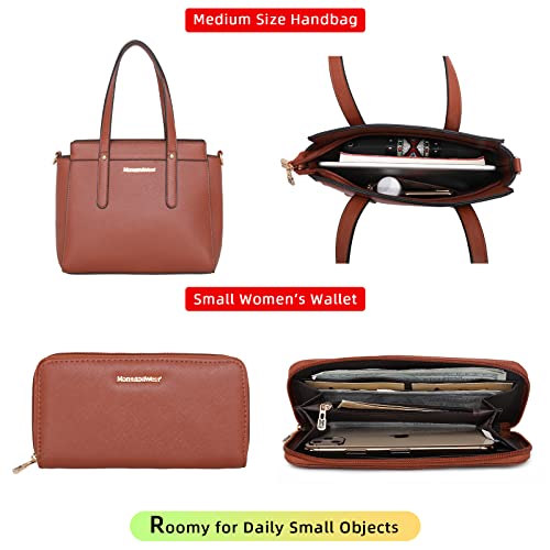 Montana West Purses and Handbags for Women 3PCS Tote Purse and Wallet Set