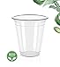 Produktbild Ecologiware Einwegbecher, umweltfreundlich, transparent, 50 Stück, PLA x 355 ml Becher, BPA-frei, biologisch abbaubar und kompostierbar, perfekt für kalte Getränke, Partys, Camping