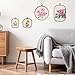 simarro 9 Pcs Large Embroidery Hoop Embroidery Frame Set , 4 Shape Decorative Imitated Wood Cross Stitch Hoop for Art Craft Sewing Circle Oval Octagonal Embroidery Hoops
