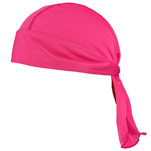 VIAUMBR Bandana Durag - Chapeau de Moto - Foulard Sous Casque de Vélo - Pirate - Été, Rose, 50-65