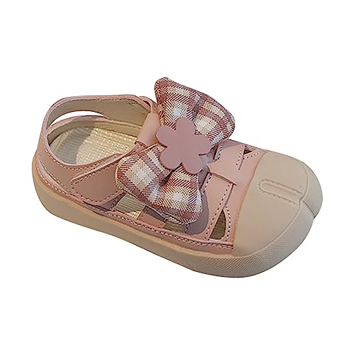 girls sandal size 11 Closed Toe Hollow Sandals Bow Princess Shoes Sheepsfoot Shape Beach Sandals