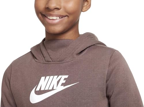 Nike Girls NSW Pullover Hoodie (Large, Plum Eclipse/White)3