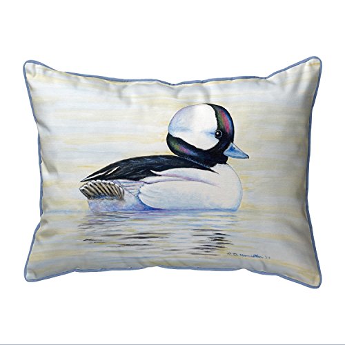 Betsy Drake Bufflehead Duck Small Outdoor Pillow 11x14