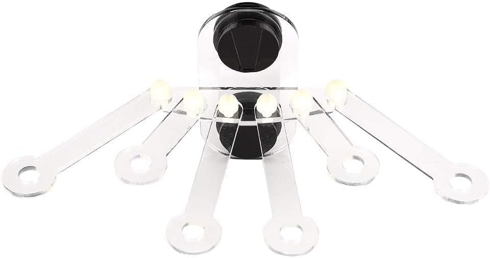 6 Hole Coral Bracket, Acrylic Aquarium Coral Rack Transparent Fish Tank Bracket Holder Coral Frag Plugs Rack Live