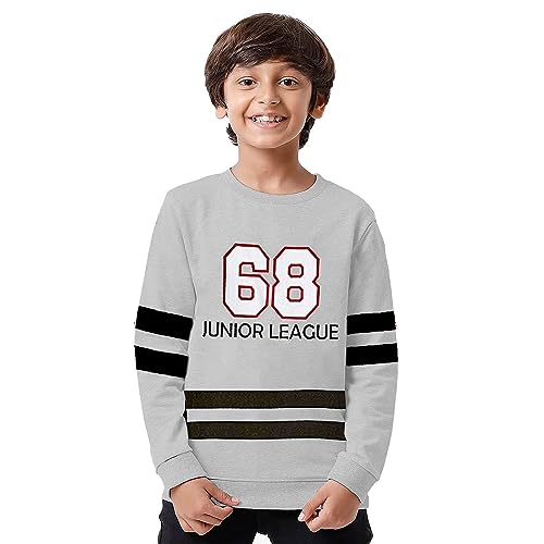 Image of Clotth Theory Boys Cotton Round Neck Full Sleeves Sweatshirt for Light Winters