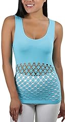 Trq (Front and Back Mesh Racerback Scoop Neck Tank Top)