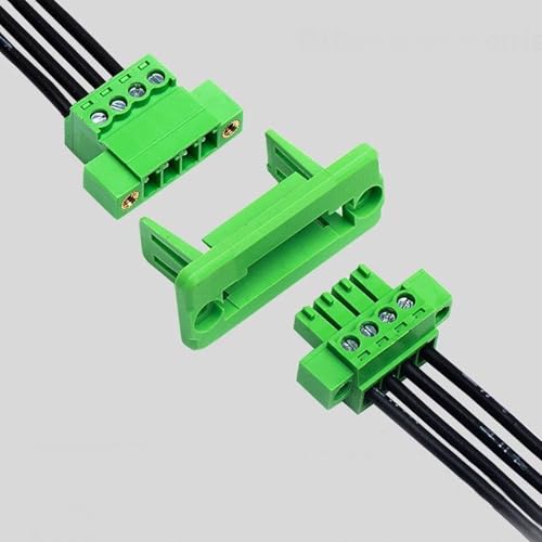 Conector Phoenix de 2 pines de 5,08 mm para montaje en panel, pack de 5 unidades 3