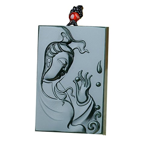 Collier Kwan Yin en jade vert naturel, votre compagnon de méditation et de sérénité