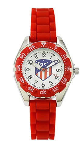 Atlético Madrid Reloj Analog-Digital para Unisex-Adult de Automatic con Correa en Cloth S2004015