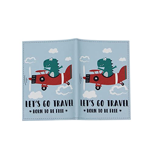 Cute Vegan Leather Passport Holder Cover World Map Travel One Pocket Passport Case Wallet For Kids Teens Adults #TOP4