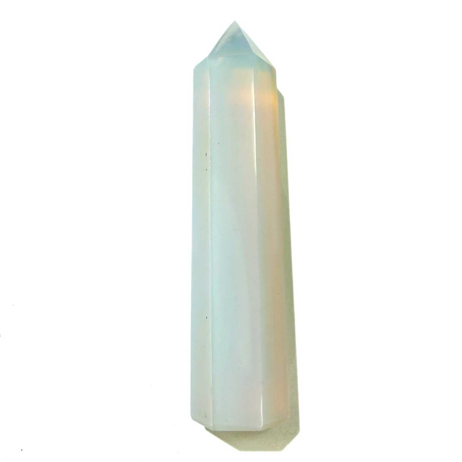 AGSHYWFT 3Pcs Opal Healing Crystals and Stones Hexagonal Wand