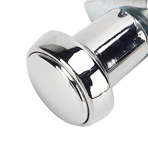 Aramox Steering Wheel Power Knob, Steering Wheel Spinner Knob 70108 Turning Aid Stainless Steel Chrome Plating Universal Automobile Part #TOP6