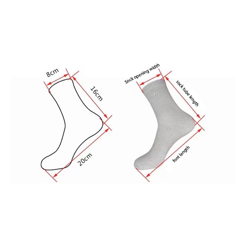 Image of Conductive Silver Fiber Grounding Socks Faraday Cage Release Static Electricity,1 pair(Includes 1 Grounding Wire)