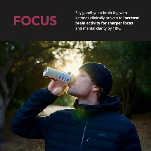 KENETIK Nootropic Ketone Drink, Ketones for Energy & Focus, Caffeine & Sugar Free, High Performance D-BHB Ketone Mix, Fuel w/Zero Crash or Jitters, Ready to Drink - Pineapple Passionfruit 6 Pk - Thumbnail 7