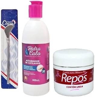 Kit Hidracalo Plástica e Spa dos pés Repós Hidracalo 300ml + Bisturi 222 + Creme de Ureia