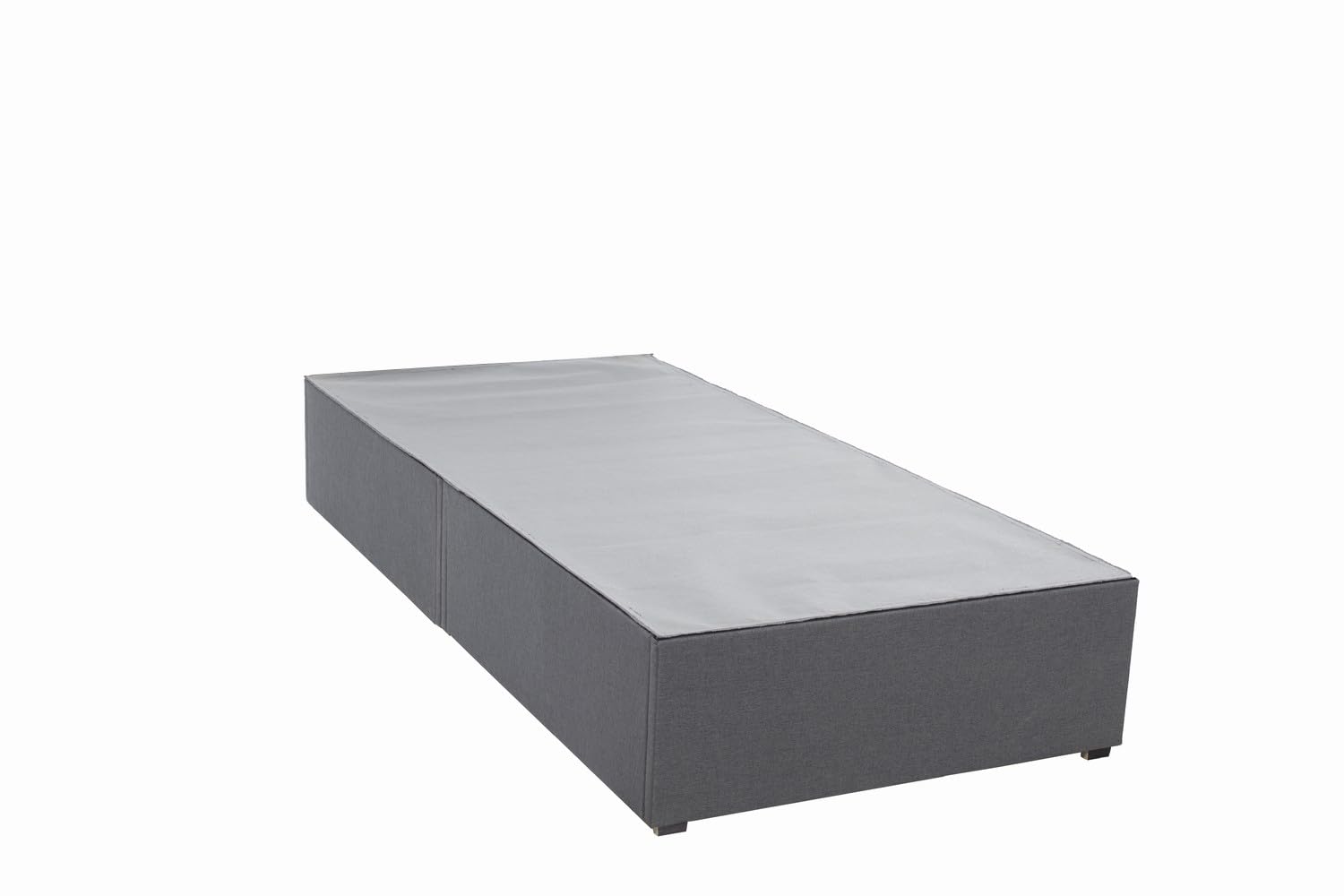 Panana Grey Divan Bed Linen Fabric Divan Bed Frame With/without Headboard Storage Drawers (No Headboard, No Drawer, 3FT Single)