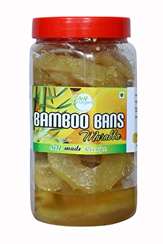 Image of Self Signature Homemade Delicious Sweet Bamboo Murabba | Fresh & Natural Ready to Eat Bans Ka Morabba - Helps Increasing Height | No Artificial Colors & Additives - 1 Kg