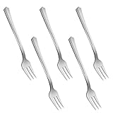 100-Pack Mini Petite Tasting Forks for Appetizers & Desserts – Durable Plastic, Looks Like Real Silver Matelic – Premium Quality Utensil Three Prong Disposable Cocktail Fork – 4.2” Inch