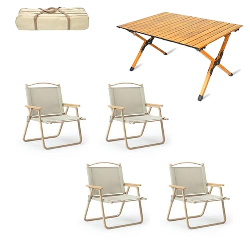 Chaises de camping pliantes ultra légères et table en aluminium avec sac - 2