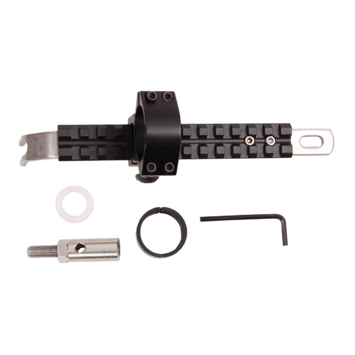 Soporte estabilizador de Metal Resistente para Linterna de Arco y Flecha, Accesorio para Tiro Nocturno con Arco Compuesto.