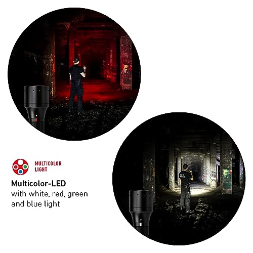 Ledlenser P6R Core QC | 2020 | LED Rechargeable Torch, White, Red, Green, Blue Light Modes, 270lm, Up to 110h Battery, Strobe, Focusable 335m Beam, IP54, Camping, Hiking, Fishing, Hunting, Emergency - Image 4