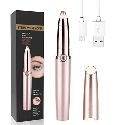 Rechargeable Eyebrow Hair Remover Painless-Precision Eyebrow Trimmer Eyebrow Razor Tool For Face Lips