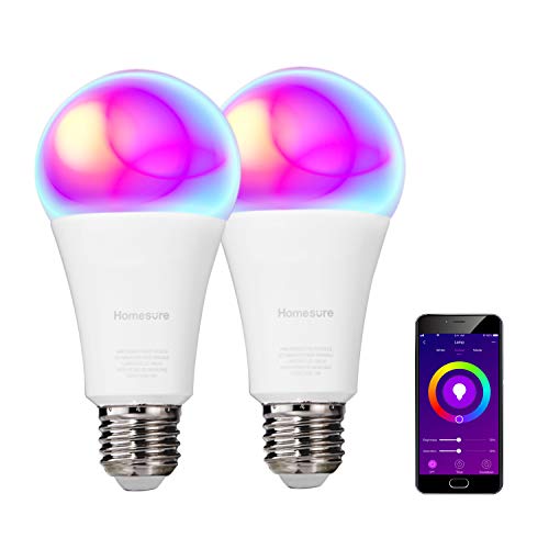 Bedsure Bombilla Inteligente Alexa WiFi2-Pack - Bombilla