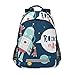 Vnurnrn Raketen Mann Aufkleber Wallpaper Mädchen Schulter Rucksacks Bookbag Kinderrucksack Büchertasche Schüler Rucksäcke für Teen Jungs