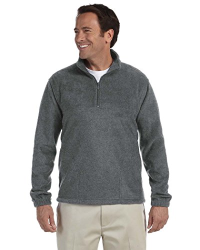 Quarter-Zip Fleece Pullover - Black - S 8 oz. Quarter-Zip Fleece Pullover