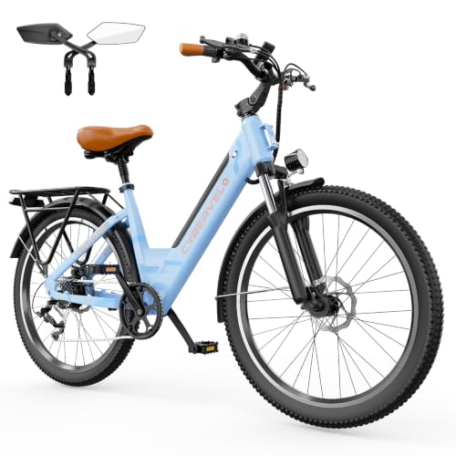 Cybervelo 750W Electric Bike for Adults,up 80 Miles Removable Battery Ebike, 26" Electric E Bike with 7-Speed,Adult Electric Bicycles for Commute Beach Snow Womens/Man All Terrain image 4