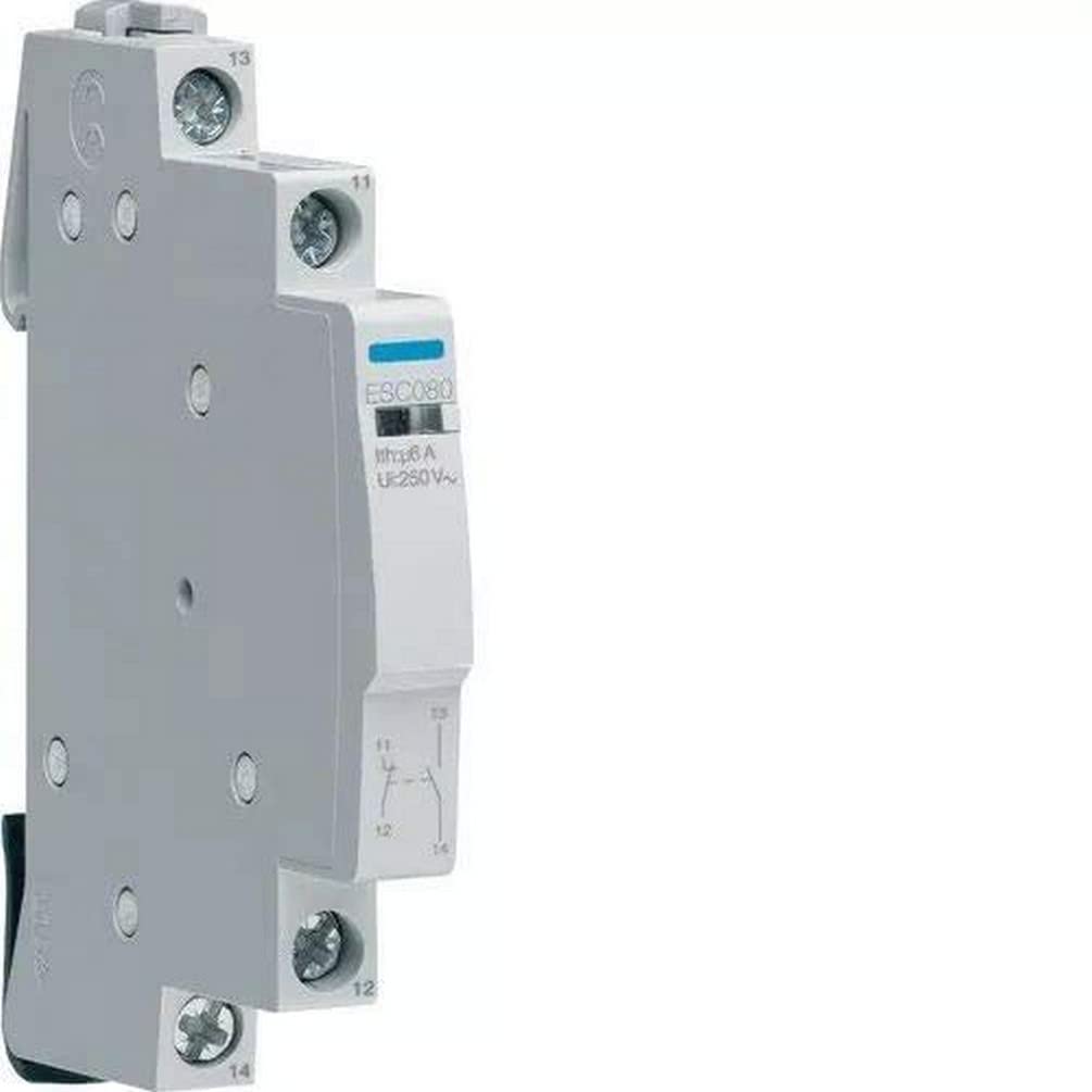 Hager Contacto Auxiliar Esc, Montaje: Carril Din, Terminal: Roscado, 1NC + 1NA, 230 V Ac, 6 A-image