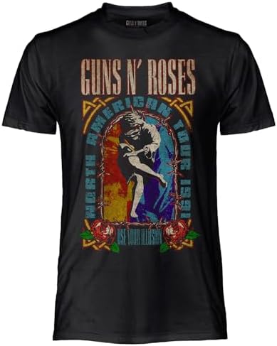 Guns N' Roses, Official Use Your Illusion T-Shirt Unisex Cotton T...