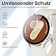 Tuocal 2 Stück Hülle Kompatibel für Samsung Galaxy Watch 7 40mm Schutzhülle mit Displayschutz, 360° Rundum Ultradünn Hart PC Kratzfester Schutz Case für Galaxy Watch 7 40mm, Creme