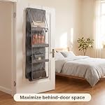 Hanging Purse Organizer for Closet, 8-Pocket, 35x117 cm, Gray - Image 7