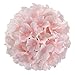 Flojery Silk Hydrangea Heads Artificial Flowers Heads with Stems for Home Wedding Decor,Pack of 10 (Baby Pink)