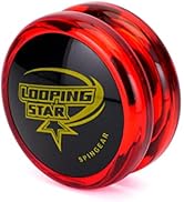 スピンギア ヨーヨー 初心者向け ルーピングスター ループ (クリアレッドボディｘブラック)