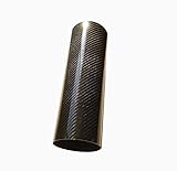 LaiYi International Universal Car Cold Air Intake Pipe Air Turbo Intake Filter Aluminum Induction Hose Pipe Kit System 100% Carbon Fiber 4inch(305mmLength)