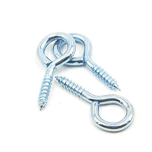 Vis d'expansion et crochet à œil de chèvre 3x100 mm pour fixation murale