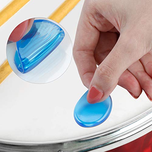 image for Fiada 30 Pieces Drum Dampeners Moon Gels Silicone Gel Pads Soft Drum D