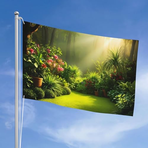 Drapeau double face pour jardin en polyester grand format durable - 3
