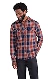 Mountain Warehouse Trace Camicia a Manica Lunga in Flanella Uomo - 100% Cotone, Leggera, Traspirante - Perfetta per Viaggi e Passeggiate Ruggine M